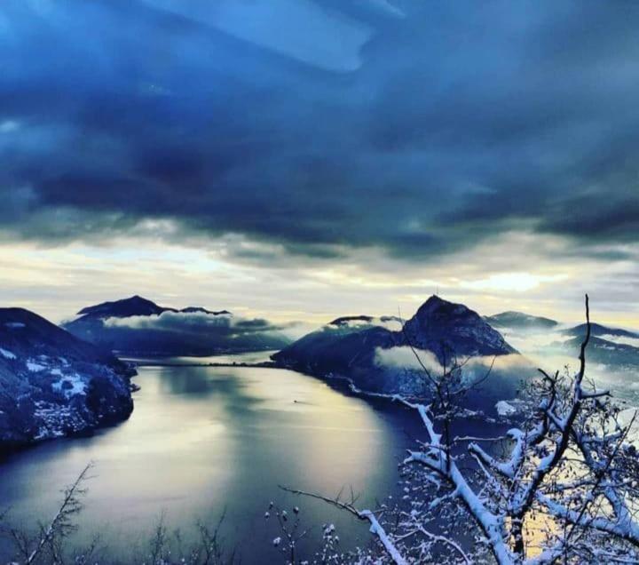 La Perla Di Bre' Apartment Lugano Bagian luar foto